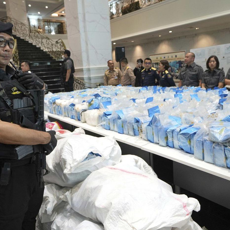 Thai authorities seize more than 2 tons of crystal methamphetamine worth over $90 million